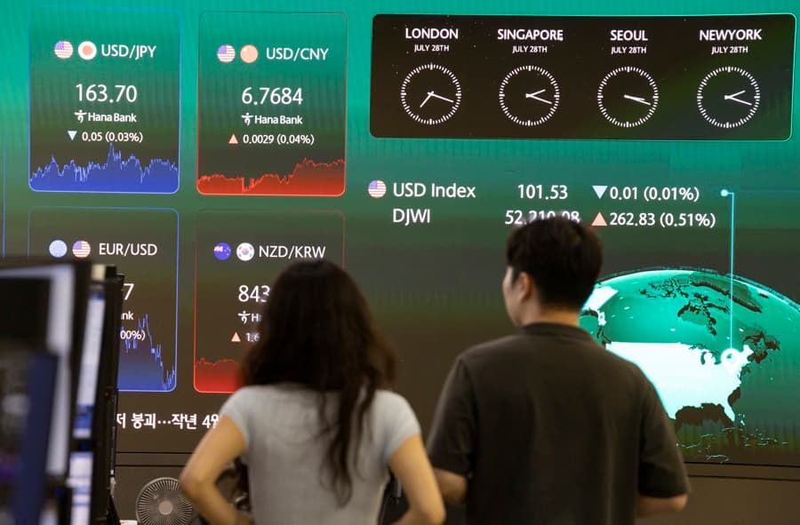 Asian Stocks Fall Amid Technology Sell-Off and Weak Wall Street Performance
